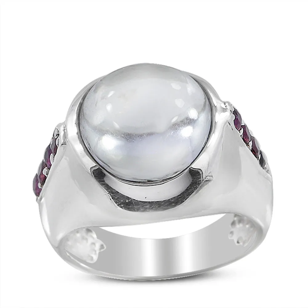 Crystal Silver Ring