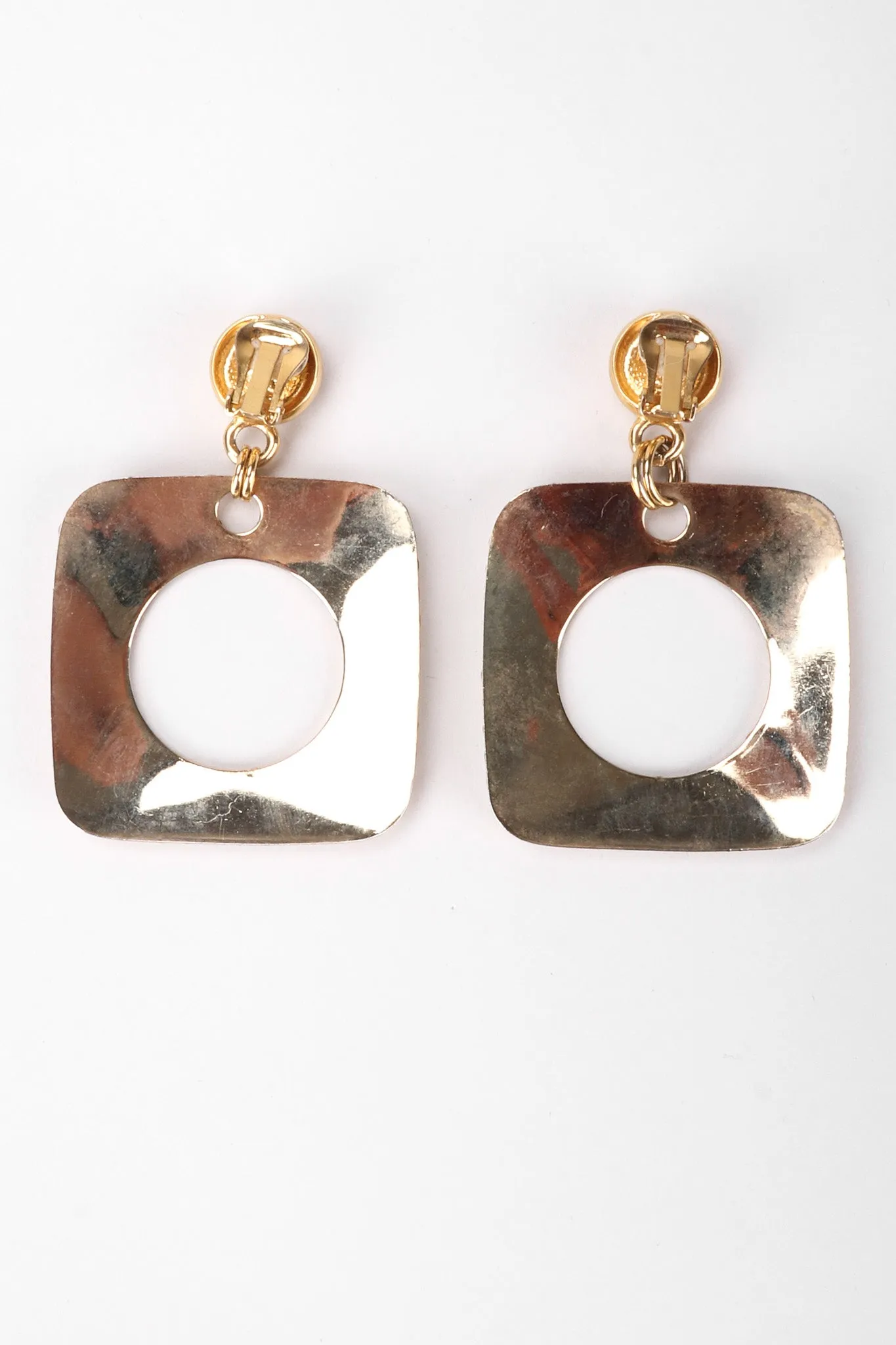 Crystal Square Hoop Earrings