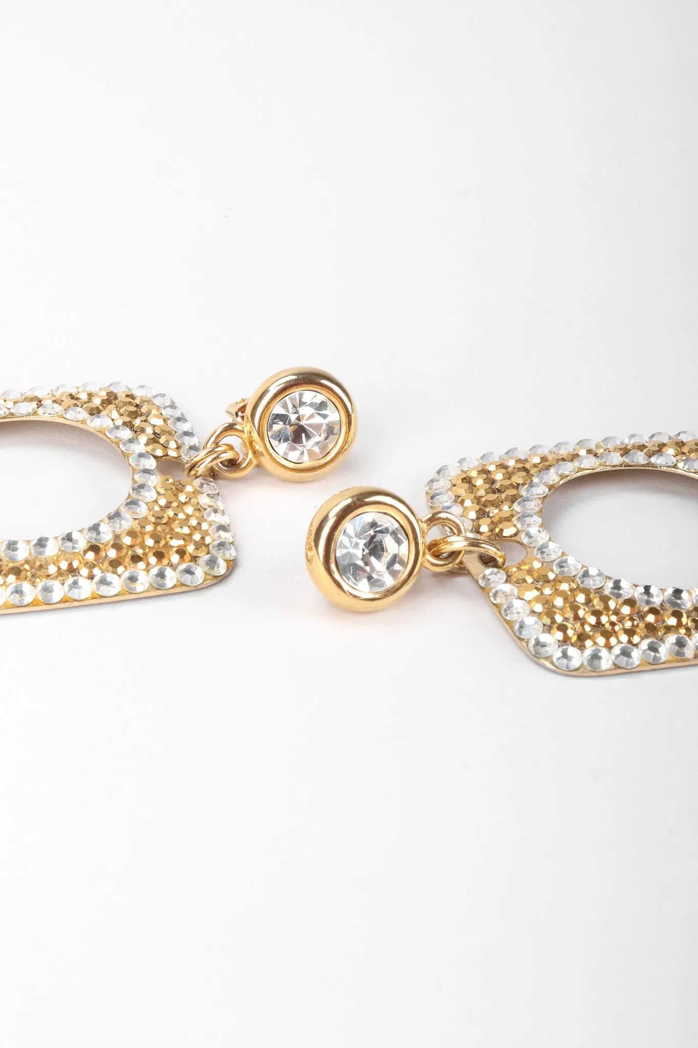 Crystal Square Hoop Earrings
