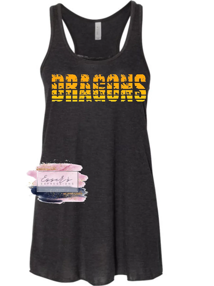 CUSTOM - Mascot Name Distressed Sunset (M141)