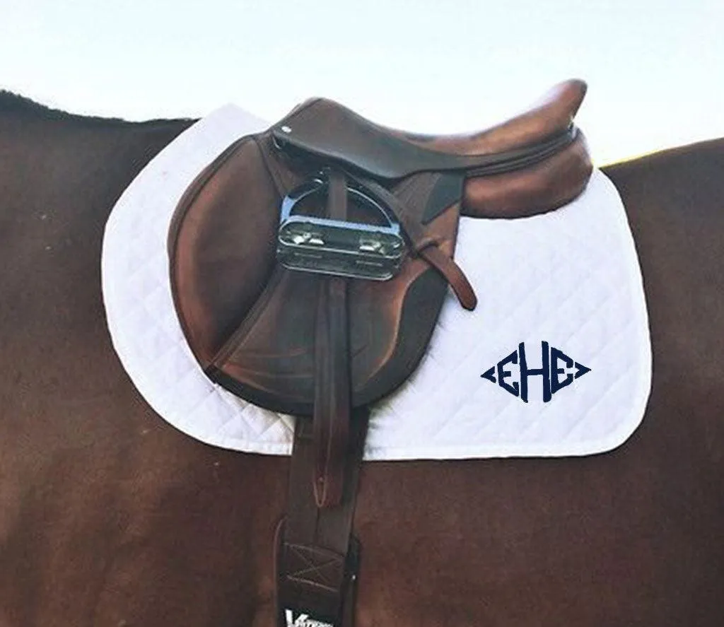 Customizable All Purpose Saddle Pads- Team Patch or Monogram