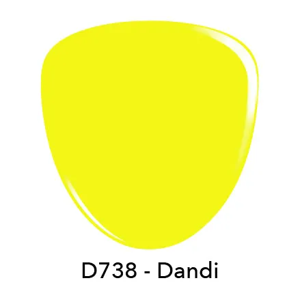 D738  Dandi Yellow Crème Dip Powder