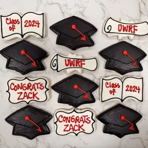 Decorated Graduation Cookies (Individual)