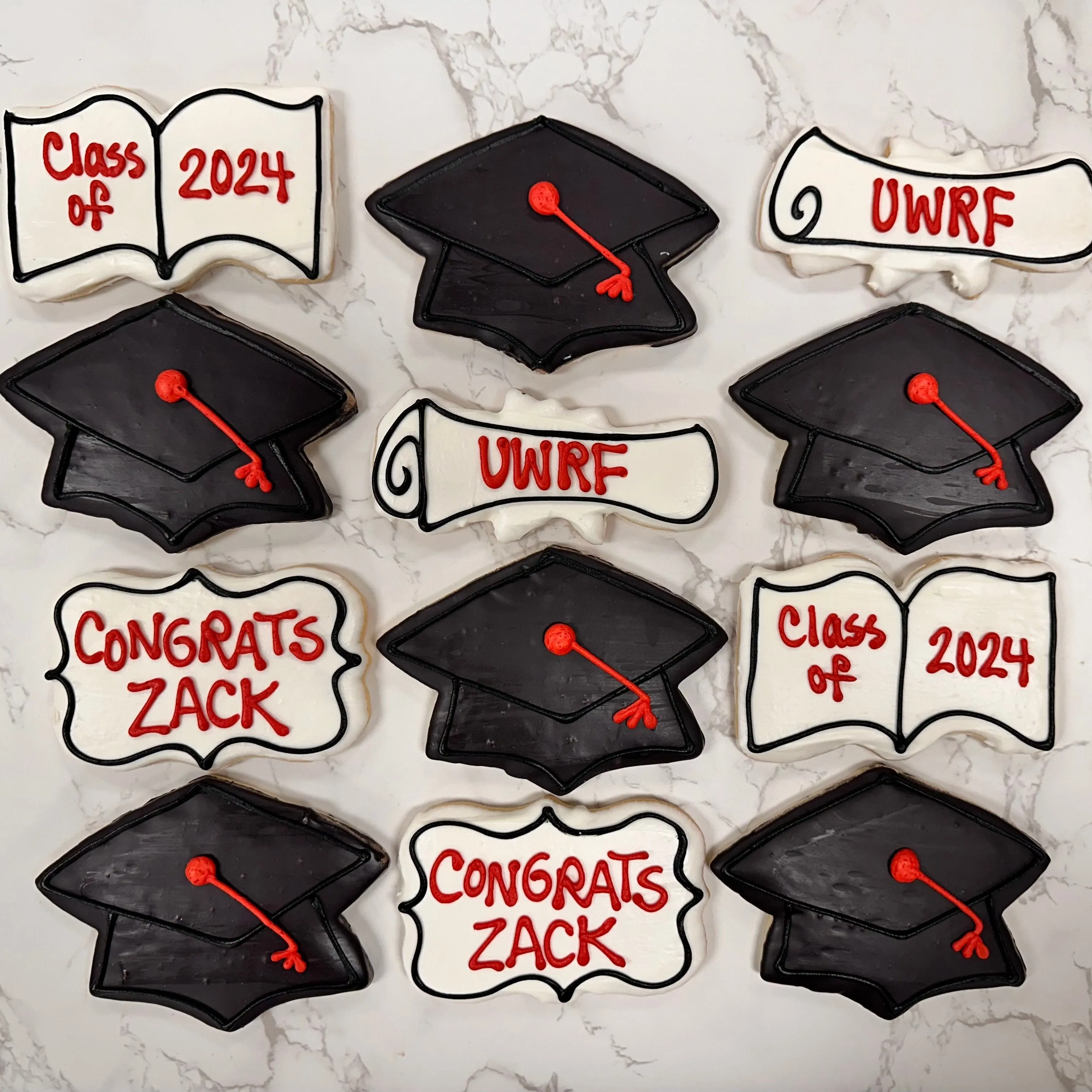Decorated Graduation Cookies (Individual)