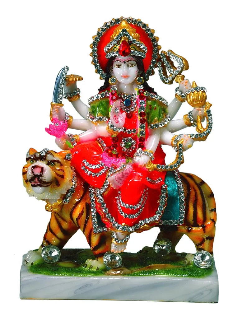 Decorated Mata Durga Statue
