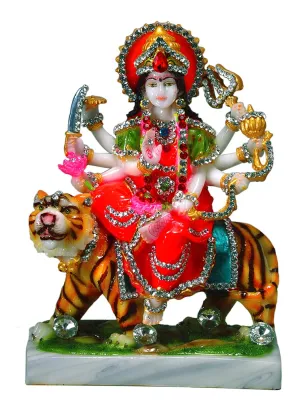Decorated Mata Durga Statue