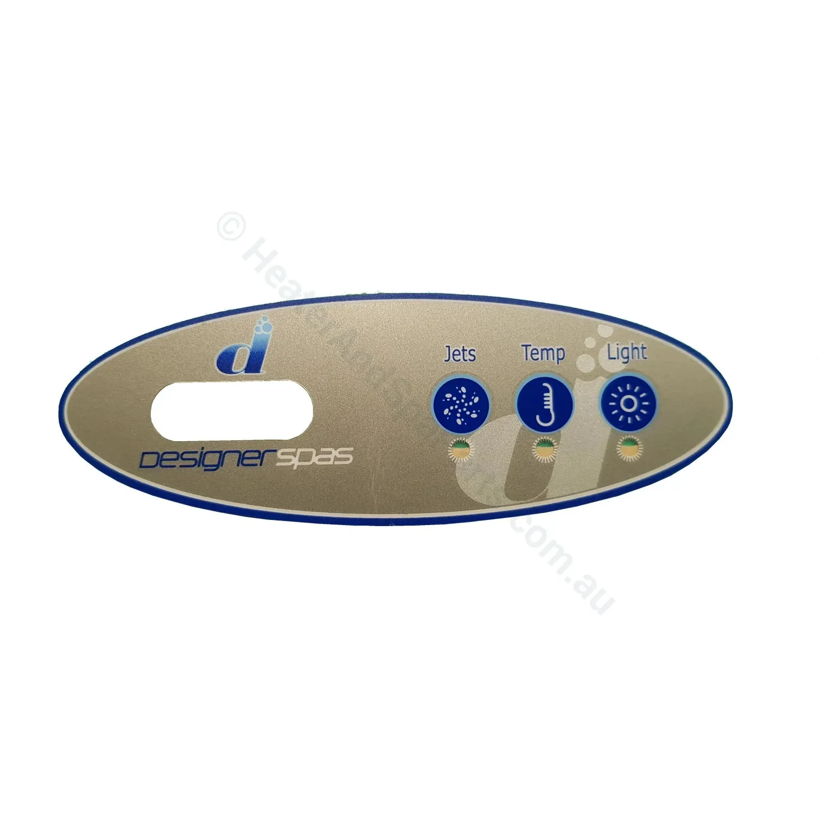 Designer Spas - 3-Button - Balboa VL200 Touchpad Overlay