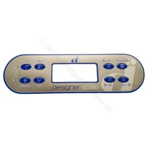 Designer Spas - ML700 Overlay Protective Decal Sticker - Balboa - 8-button