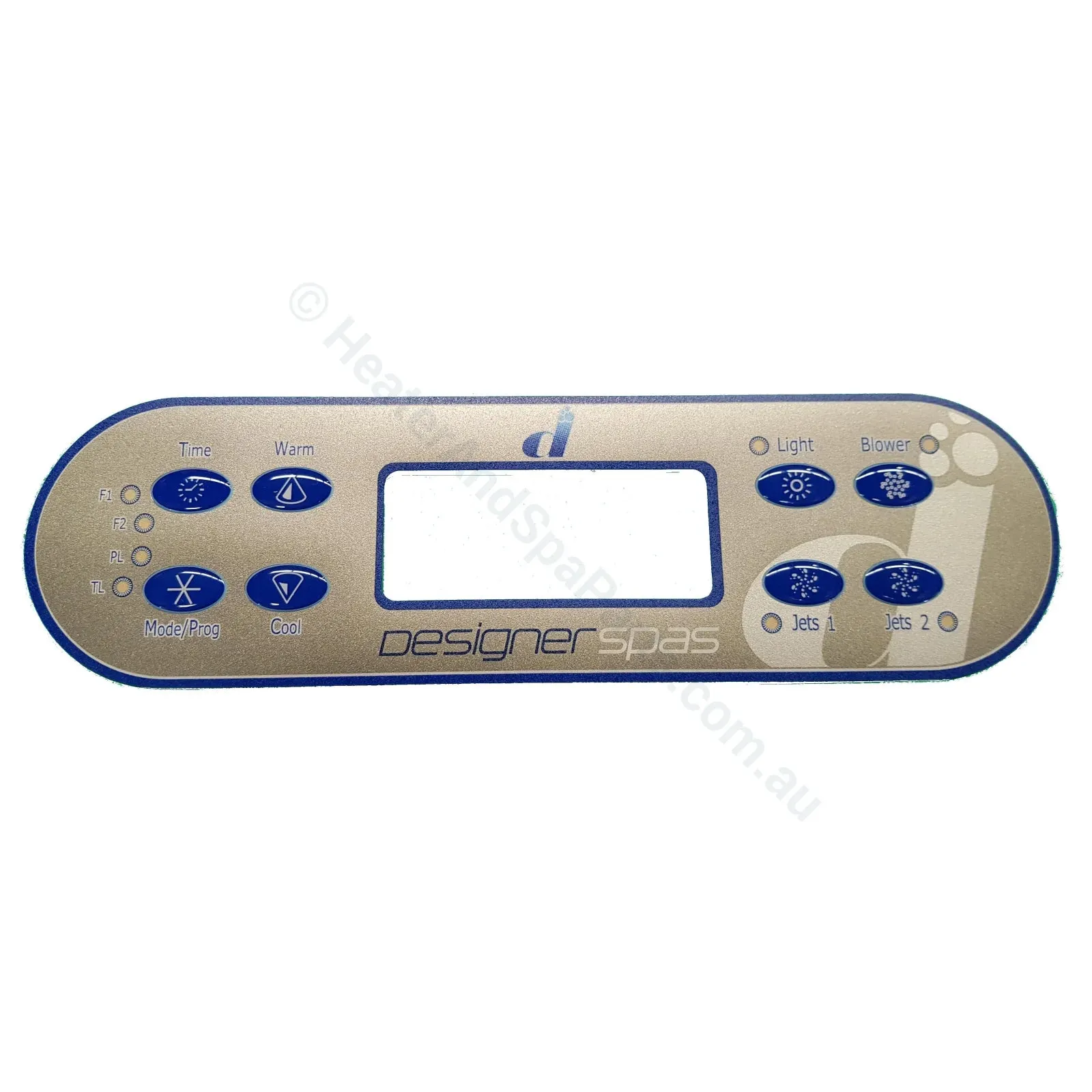 Designer Spas - ML700 Overlay Protective Decal Sticker - Balboa - 8-button