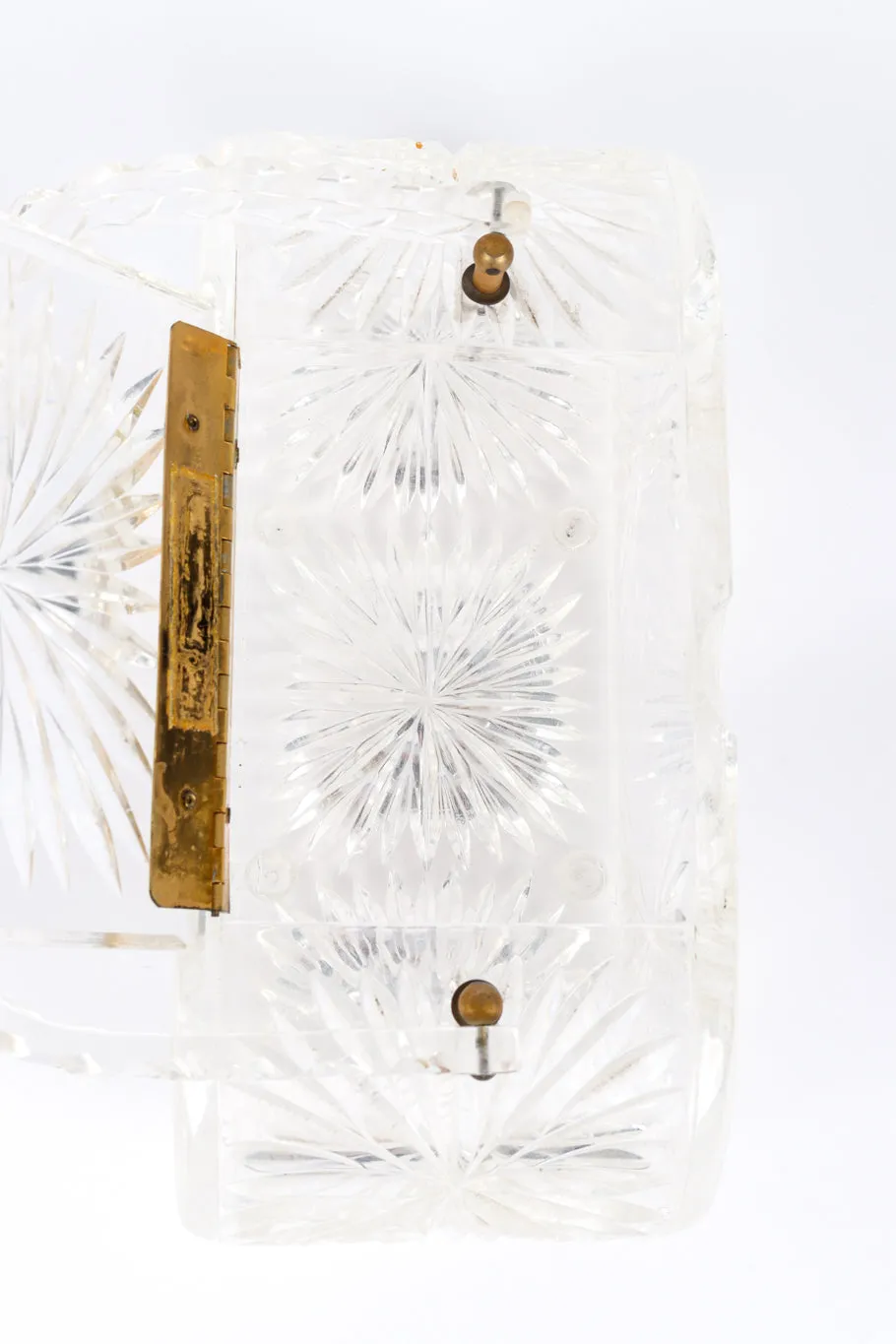 Diamond Cut Lucite Box Bag