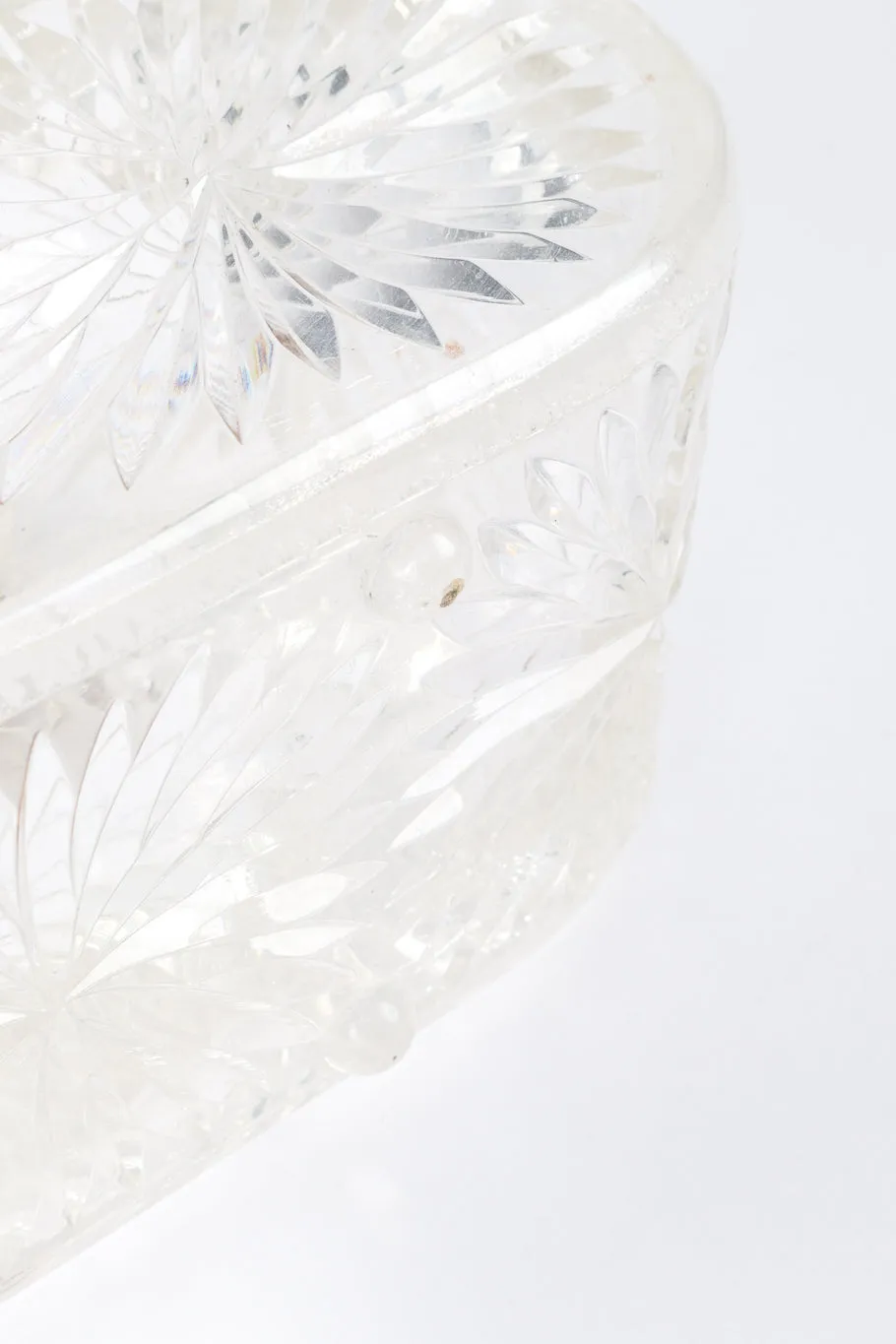 Diamond Cut Lucite Box Bag