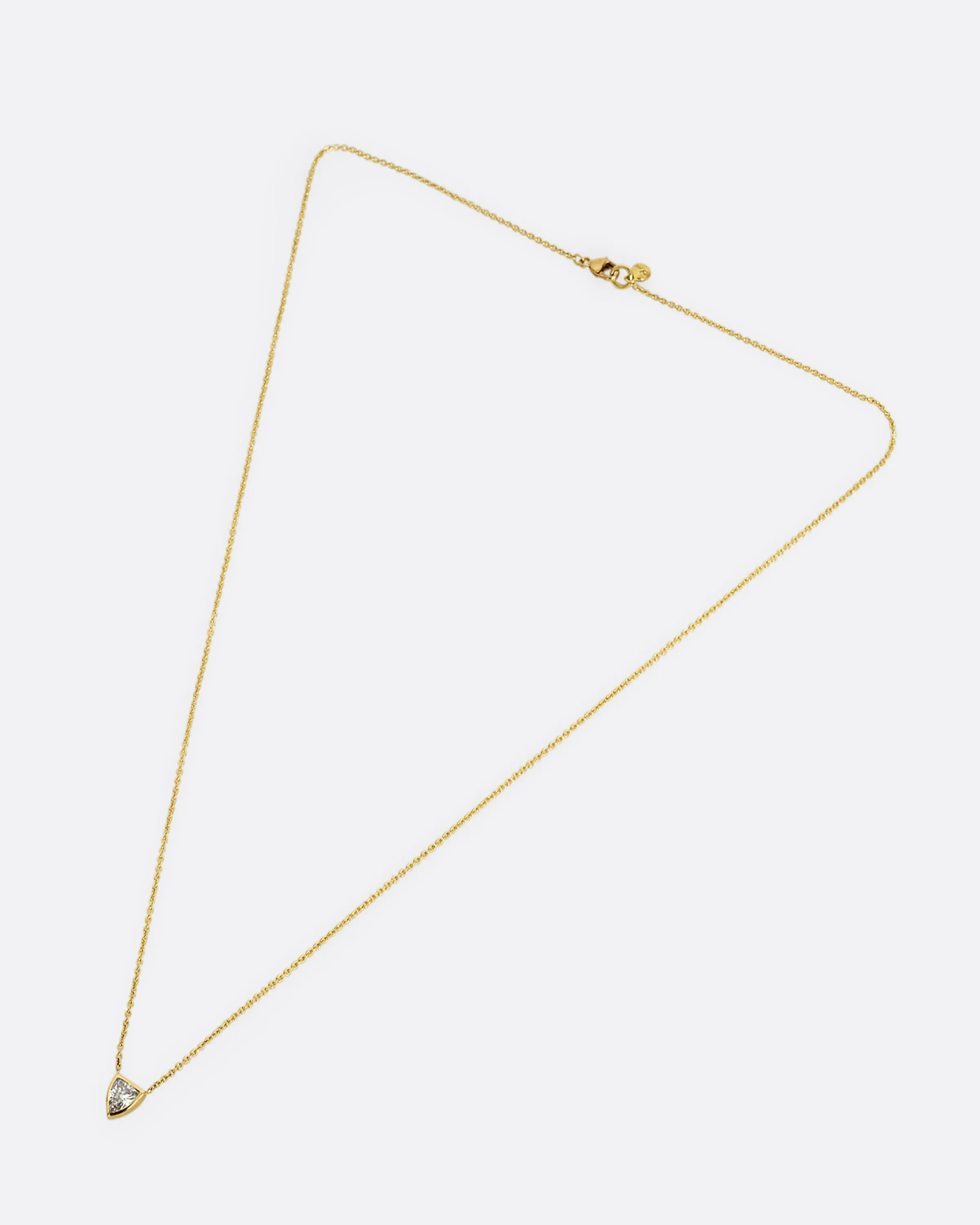 Diamond Shield  Pendant Necklace