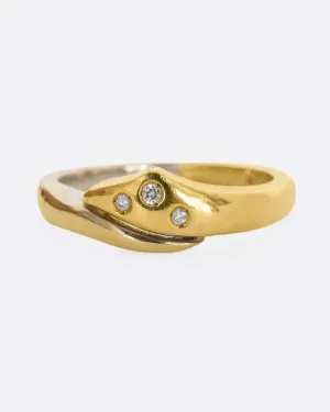 Diamond Snake Ring