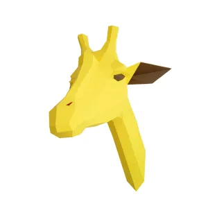 DIY Giraffe 3D wall decorated with forest animal pendant bedroom children's room decorated home design paper art DIY kids room girls