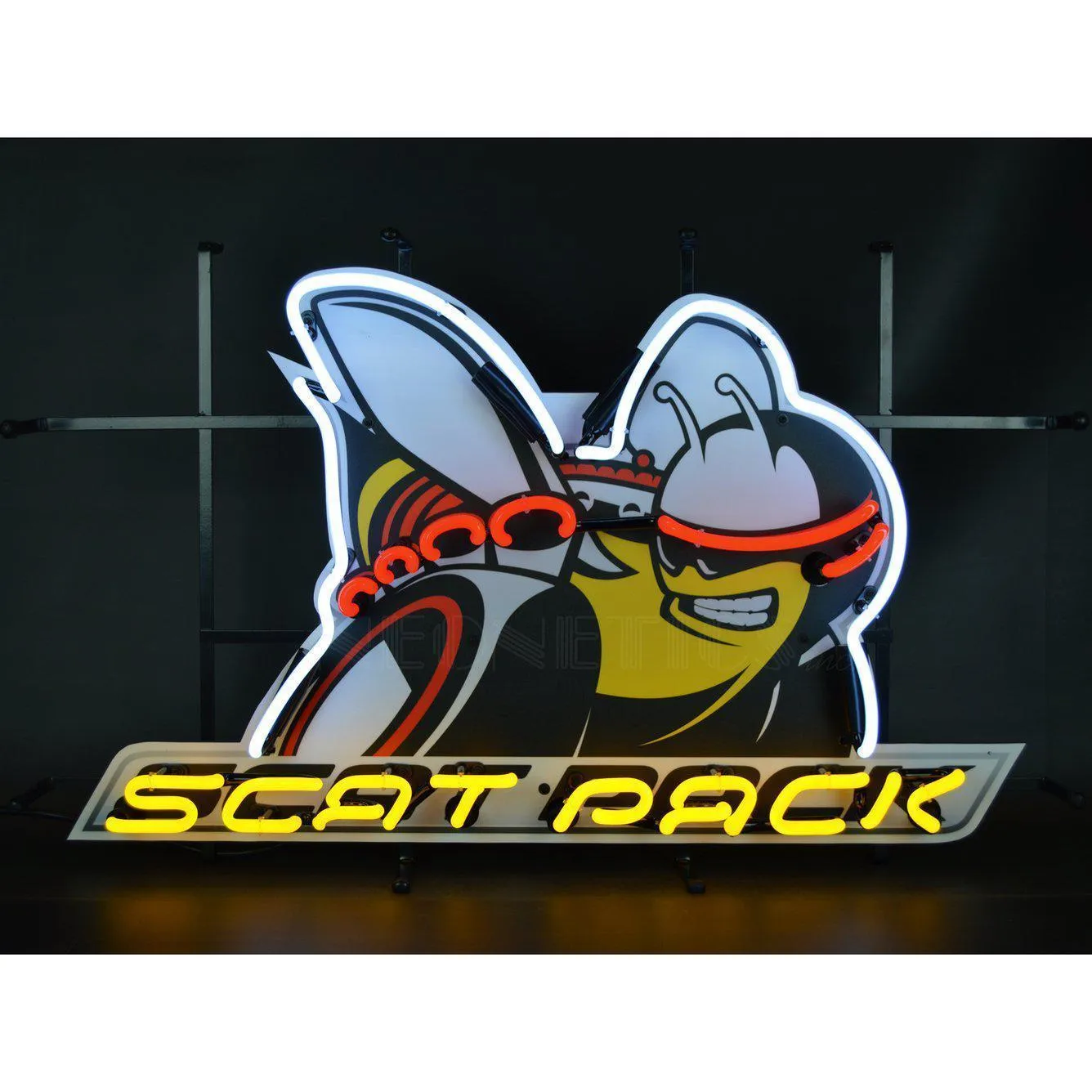 Dodge Scat Pack Neon Sign with Backing