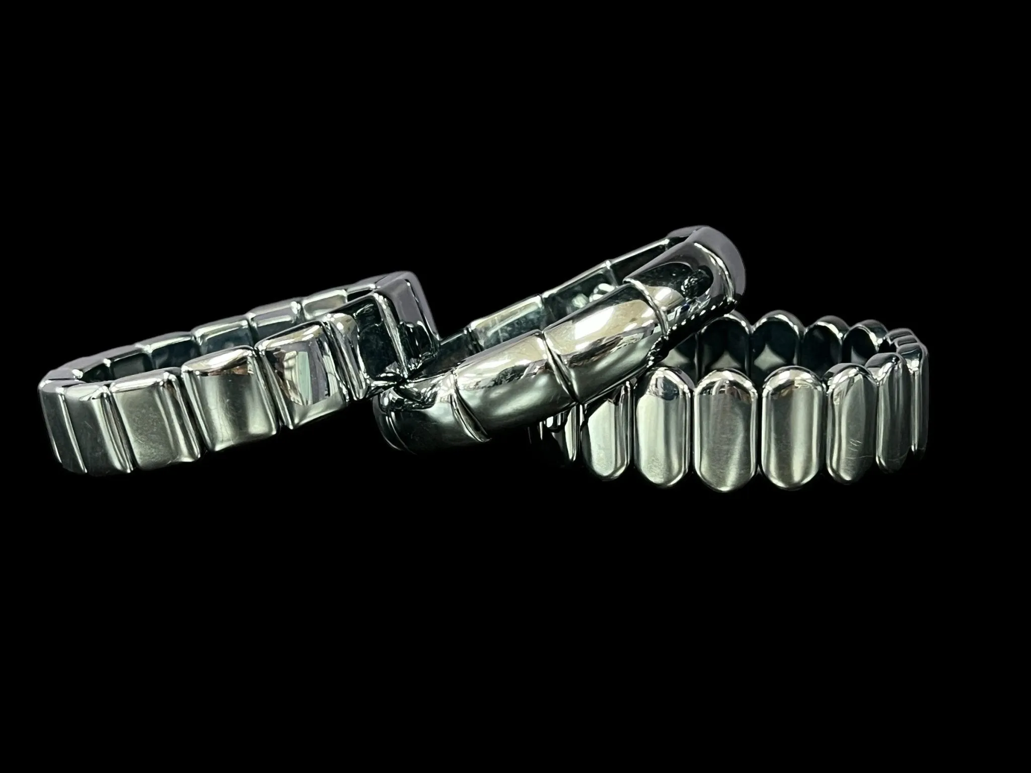 Double Drilled Malachite, Rainbow Moonstone, Terahertz, or Multi-Color Tiger's Eye Crystal Beaded Stretch Bracelet