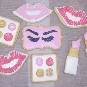 Dozen Makeup Theme Cookies