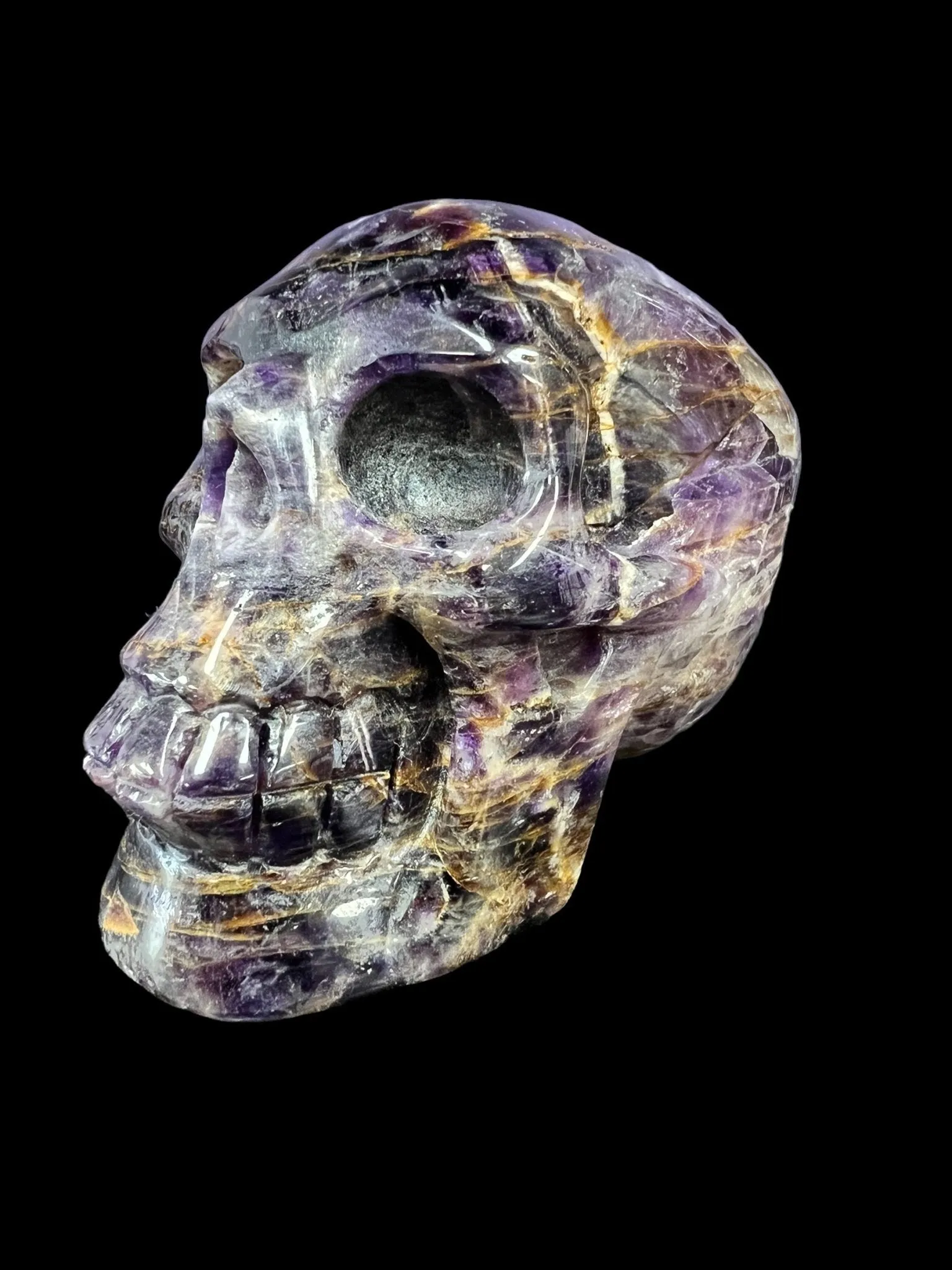 Dream Amethyst Crystal Skull - Deep Purple Crystals