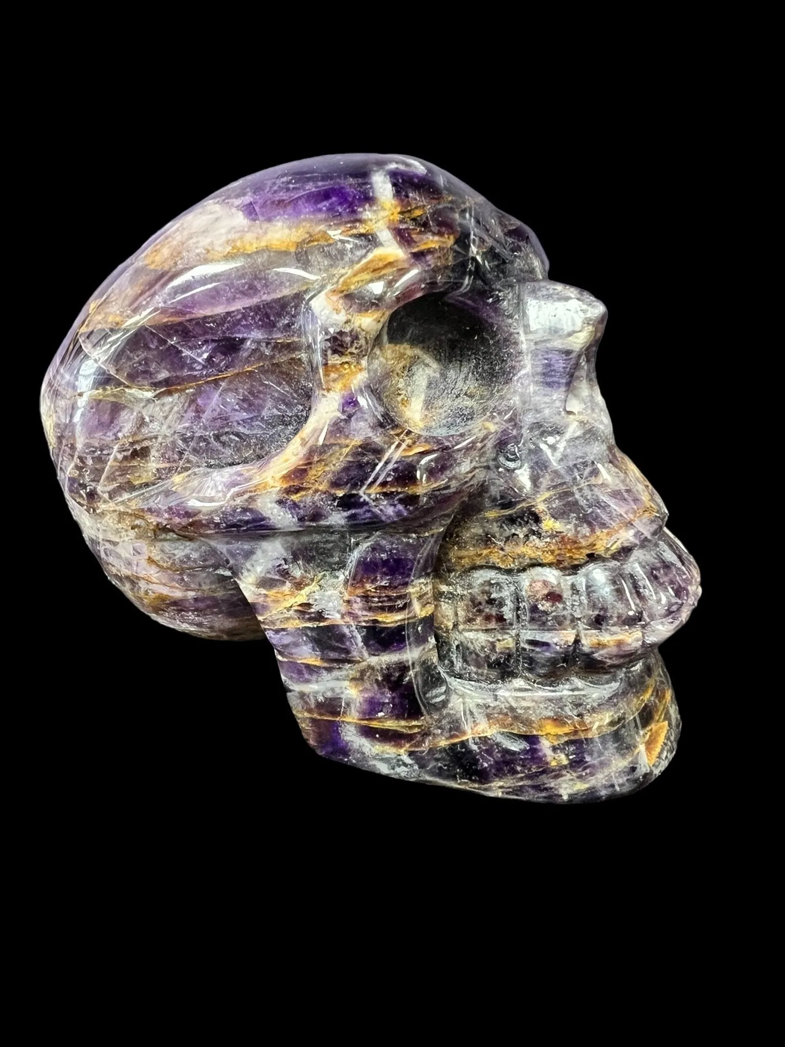 Dream Amethyst Crystal Skull - Deep Purple Crystals