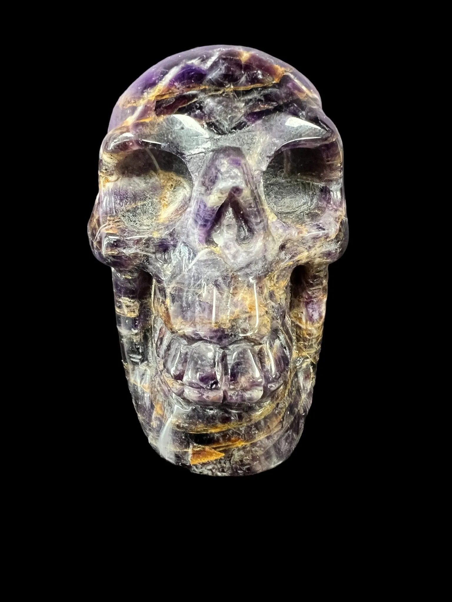 Dream Amethyst Crystal Skull - Deep Purple Crystals