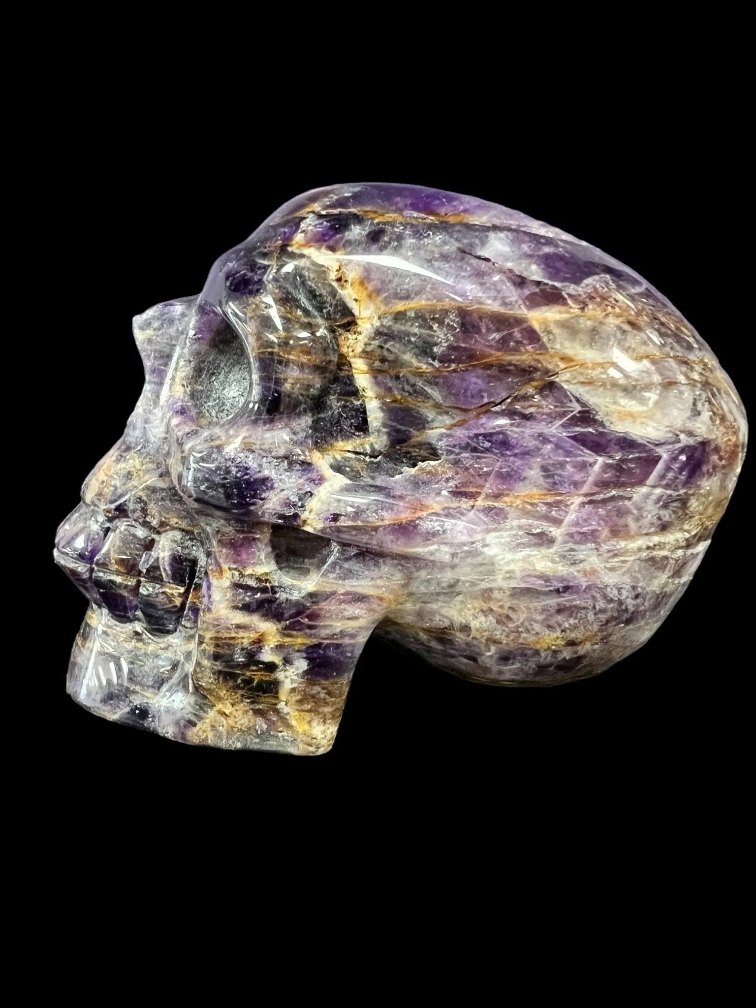 Dream Amethyst Crystal Skull - Deep Purple Crystals