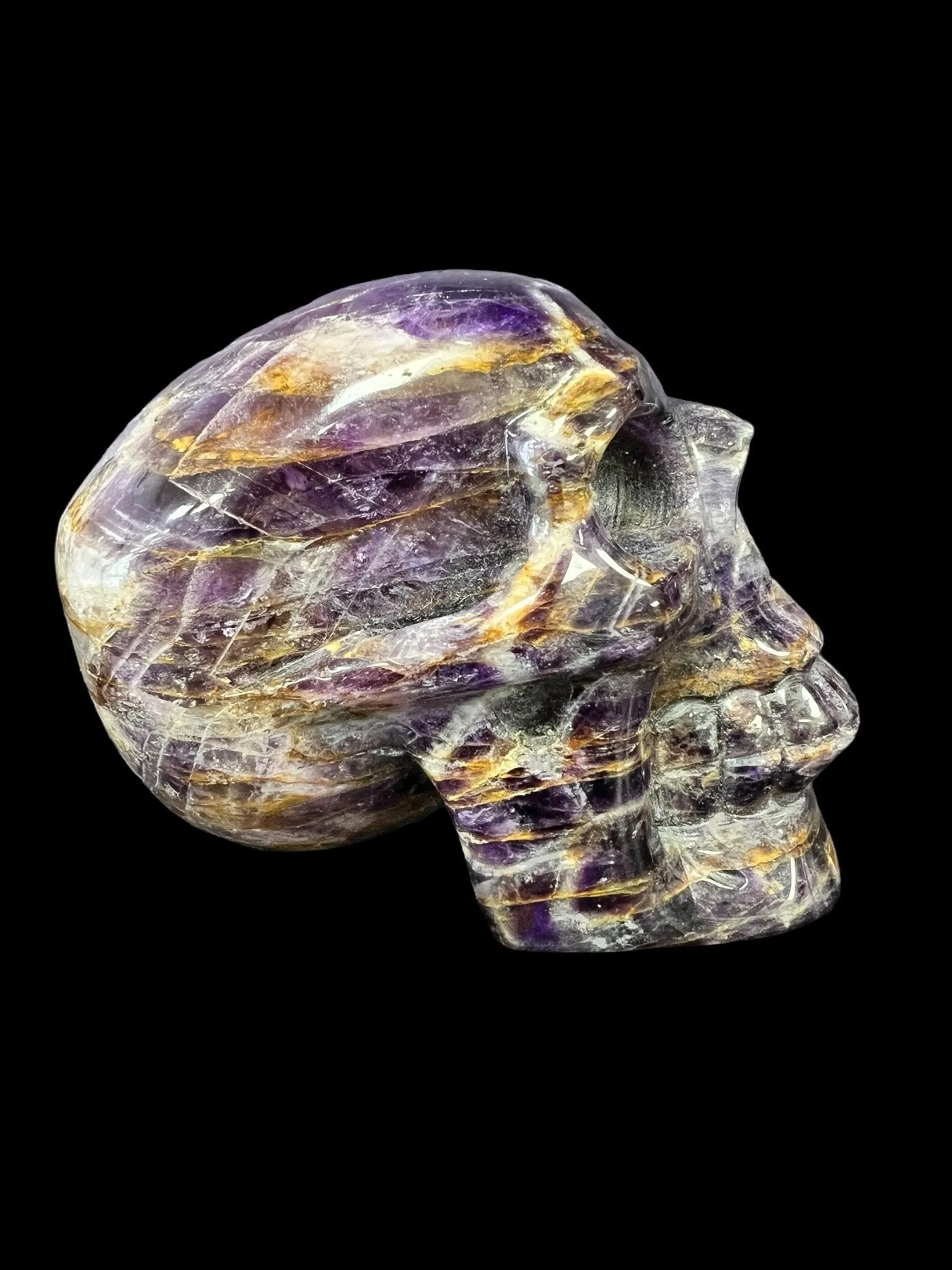 Dream Amethyst Crystal Skull - Deep Purple Crystals