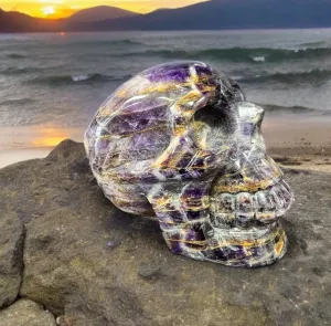 Dream Amethyst Crystal Skull - Deep Purple Crystals