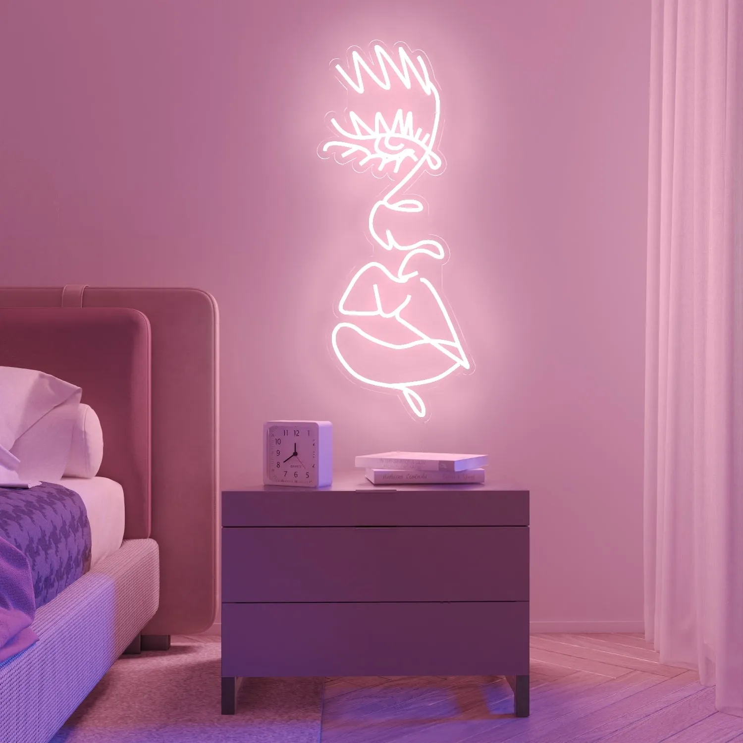 Drip face by Girl Knew York - LED Neon Sign