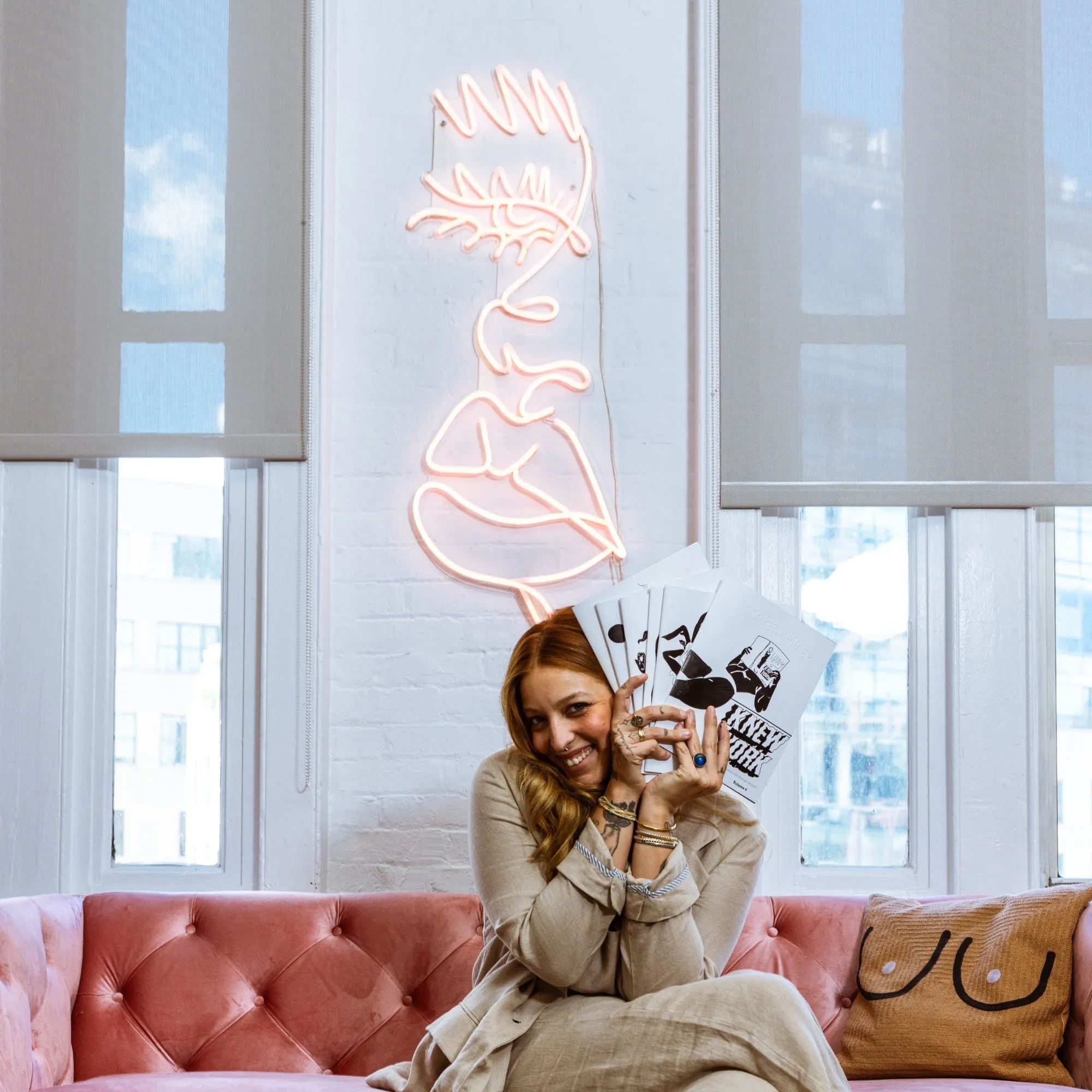 Drip face by Girl Knew York - LED Neon Sign