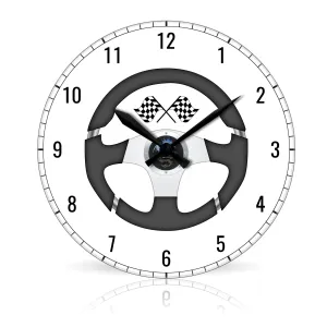 Drive <br>Round Acrylic Wall Clock 10.75"