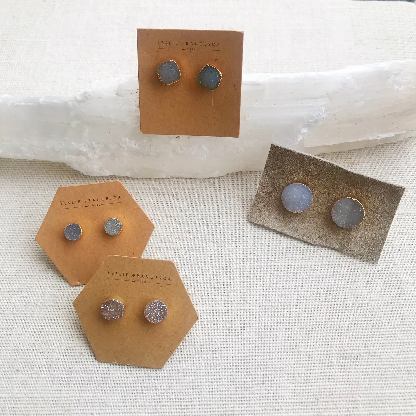 Druzy Studs