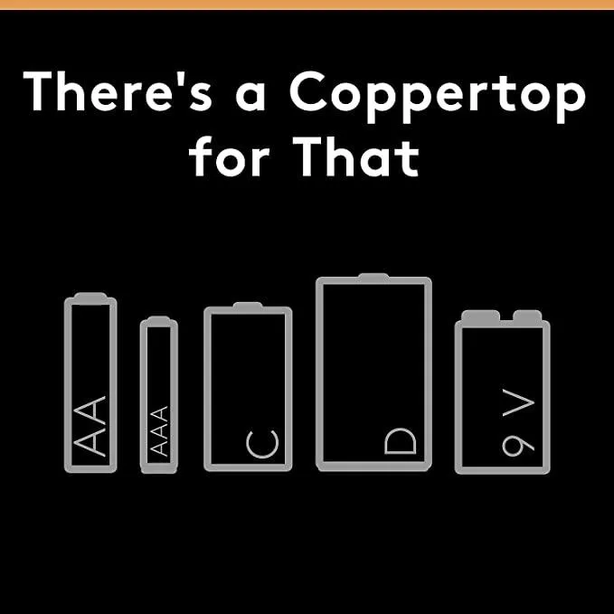 Duracell CopperTop Alkaline Batteries - long lasting, all-purpose