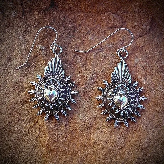 E265 Mesilla Taos Overlay Earrings