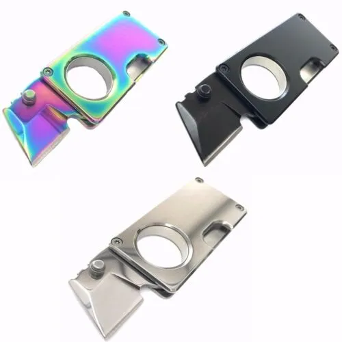 EDC MINI POCKET KNIFE   KEYCHAIN STUB SELF DEFENSE RAZOR BOX UTILITY CUTTER NEW
