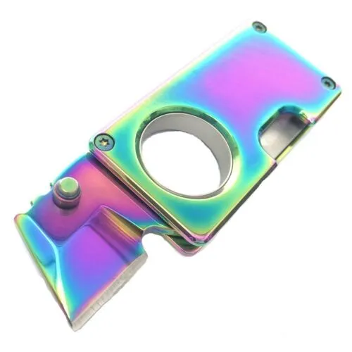 EDC MINI POCKET KNIFE   KEYCHAIN STUB SELF DEFENSE RAZOR BOX UTILITY CUTTER NEW