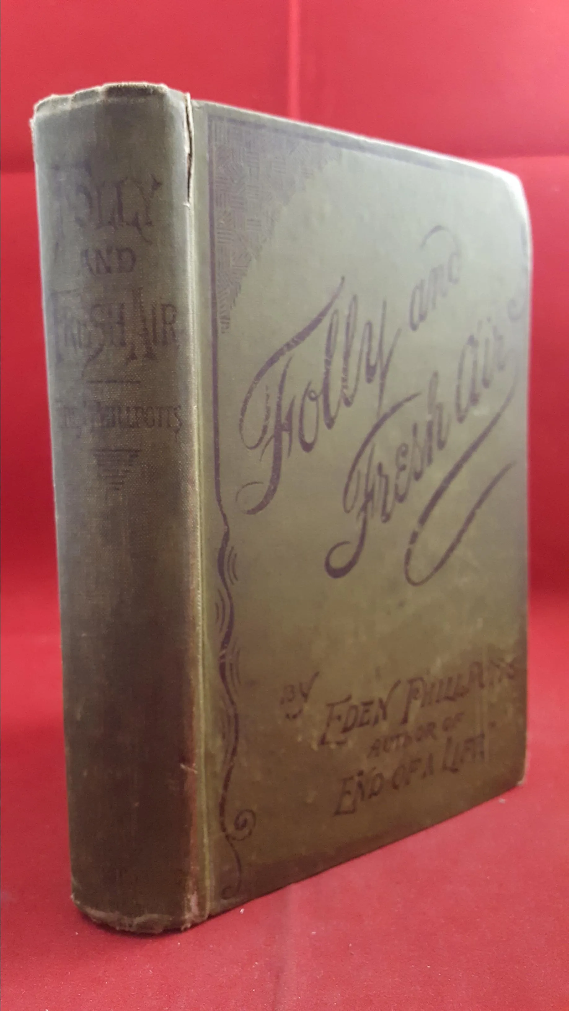 Eden Phillpotts - Folly And Fresh Air, Trischler& co, 1891, 1st Edition