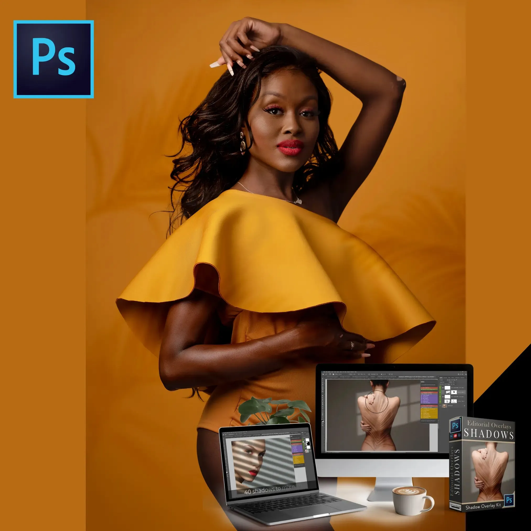 Editorial Shadow Overlay Kit