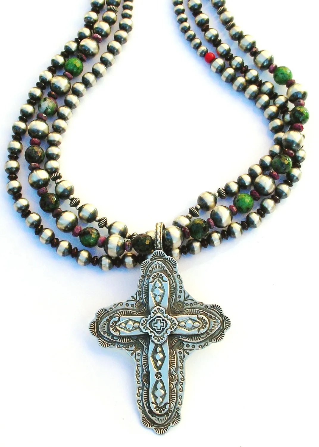 El Pueblo de la Cruz Village Cross Pendant