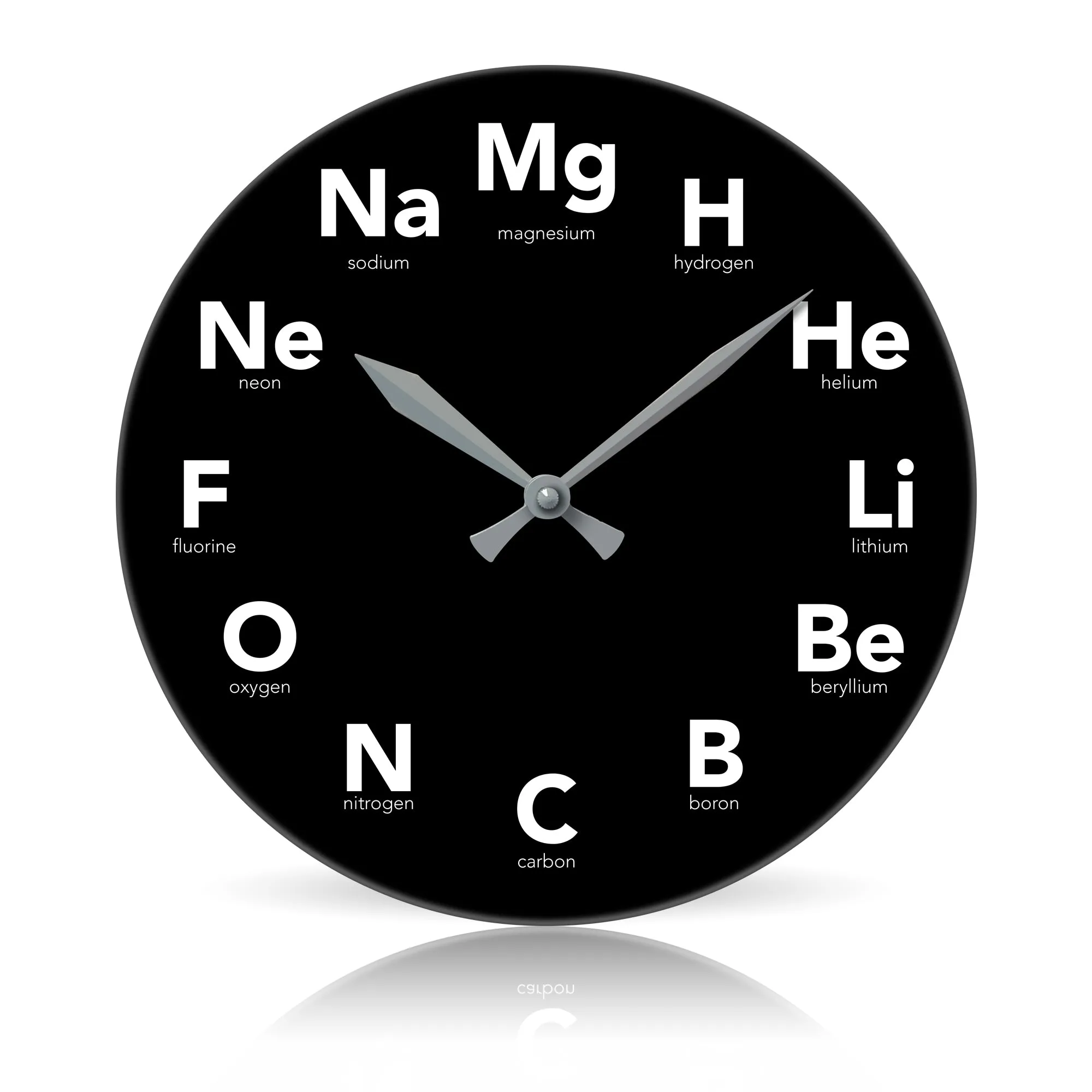 Elements <br>Round Acrylic Wall Clock 10.75"