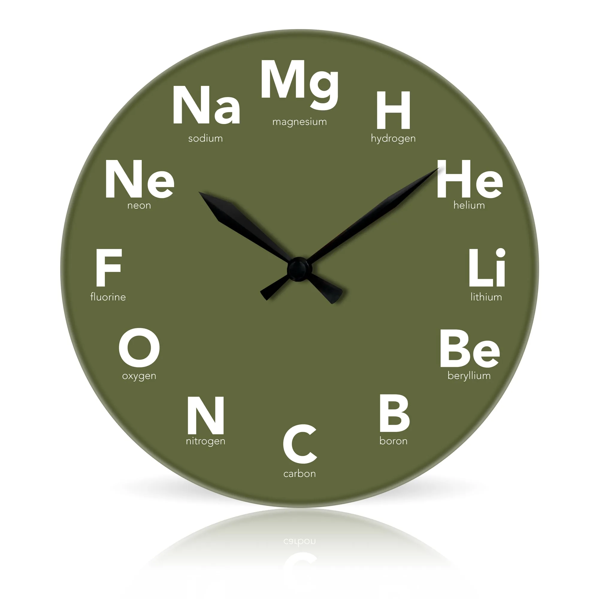 Elements <br>Round Acrylic Wall Clock 10.75"