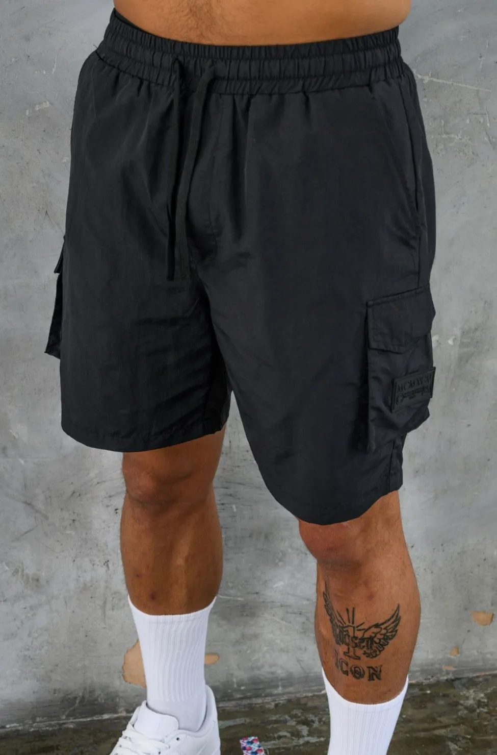 ELITE UTILITY CARGO SHORTS - BLACK