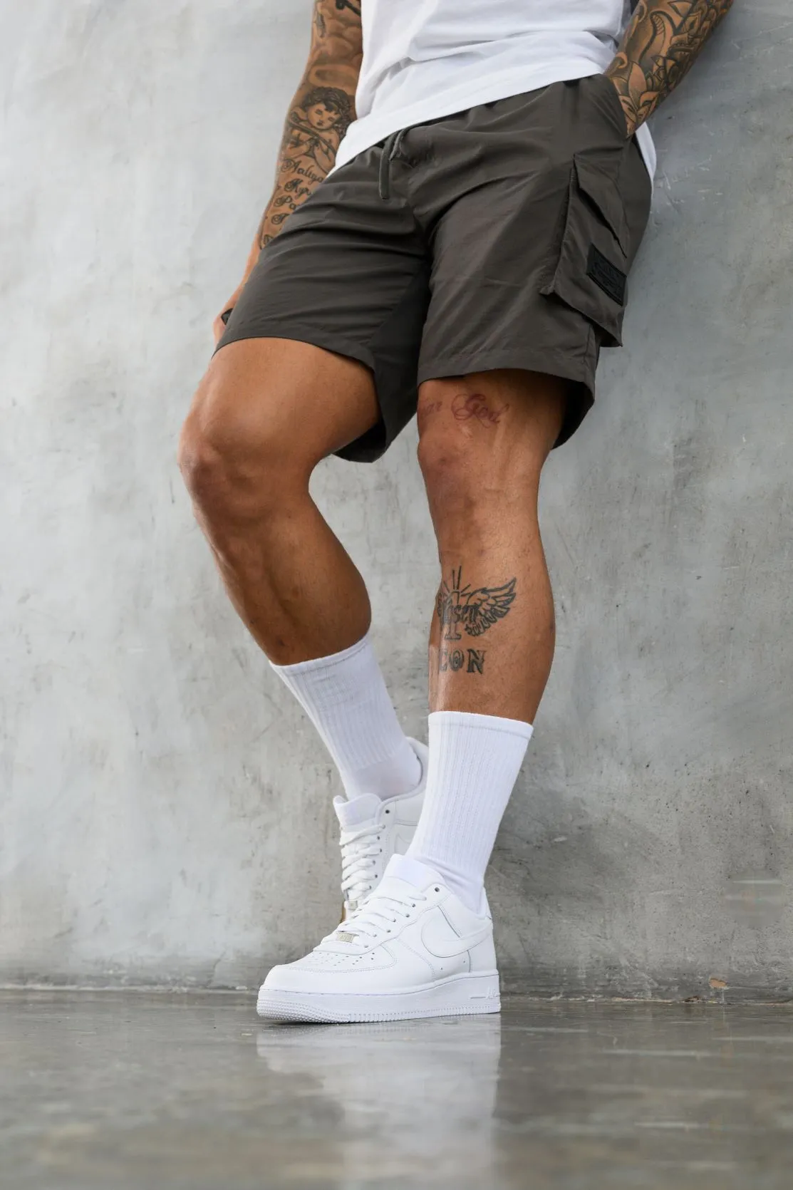 ELITE UTILITY CARGO SHORTS - DK GREY