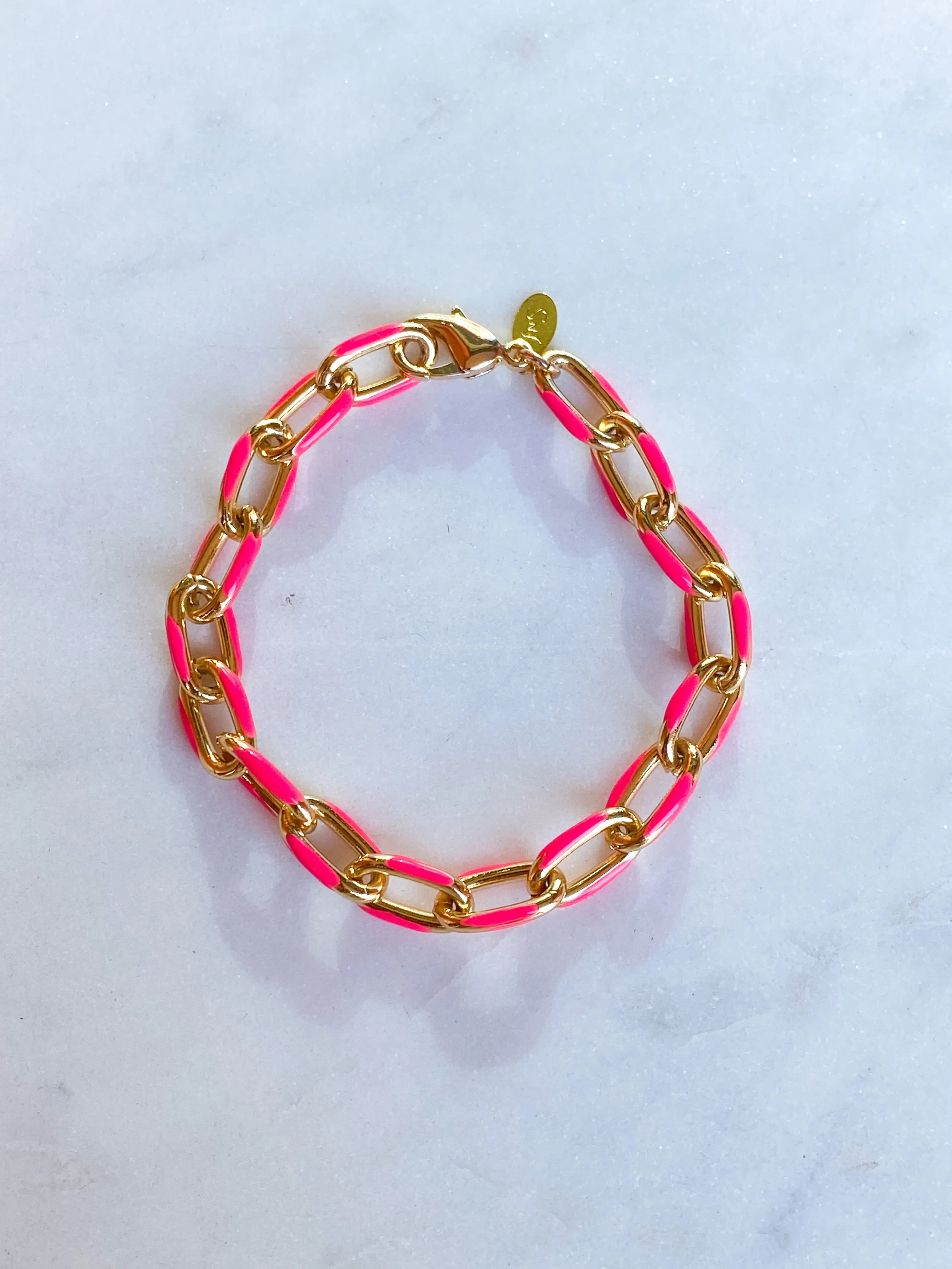 Enamel Link Bracelet