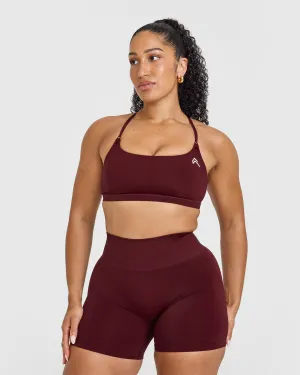 Everyday Cross Over Bralette | Rosewood