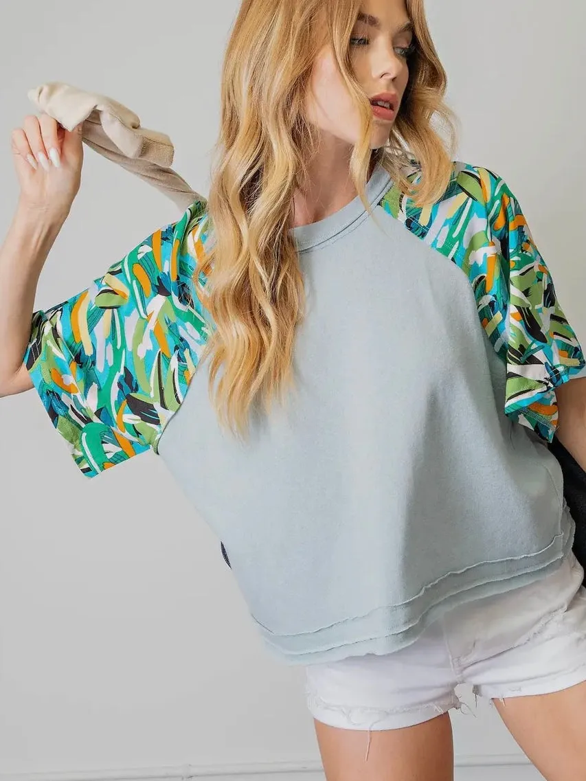 Everyday Dreams Top: Blue Mix
