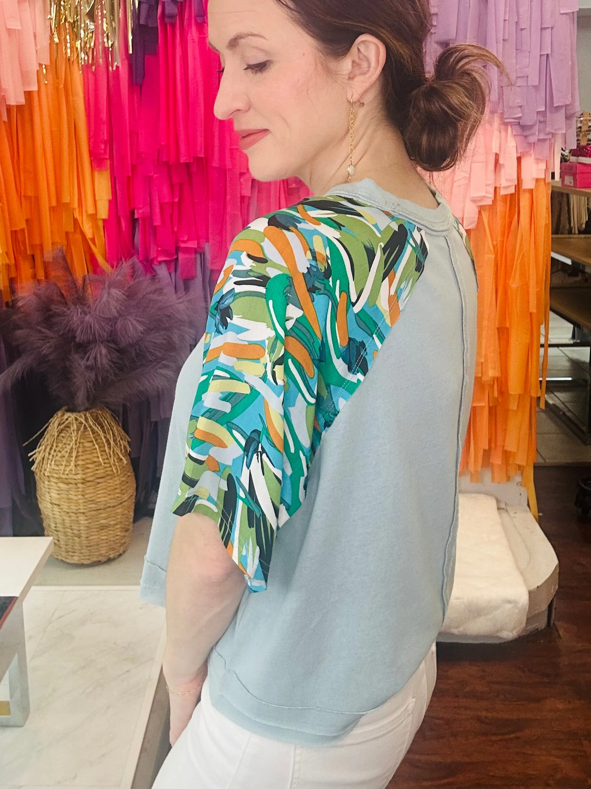 Everyday Dreams Top: Blue Mix