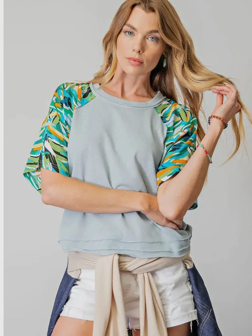Everyday Dreams Top: Blue Mix