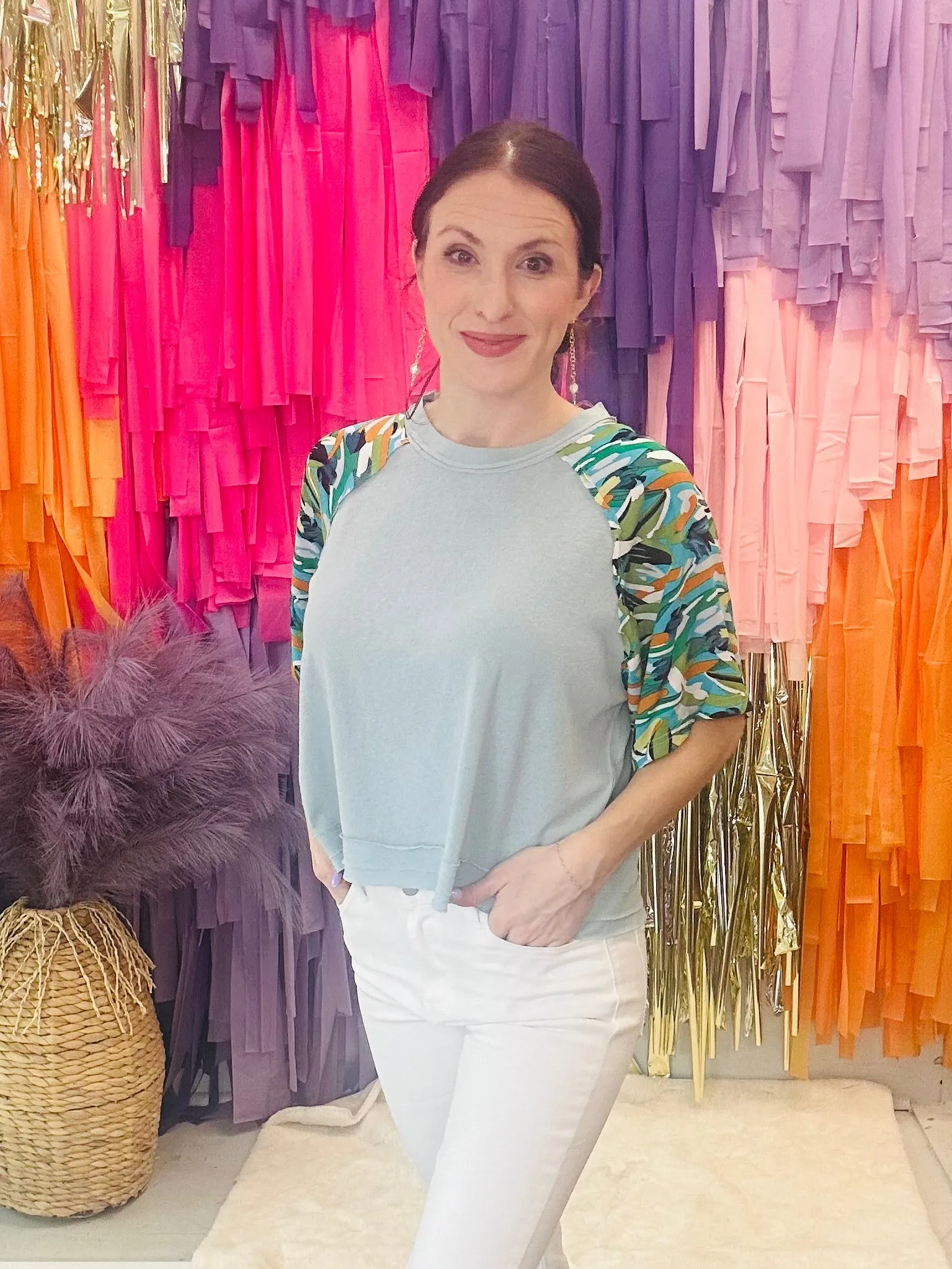 Everyday Dreams Top: Blue Mix