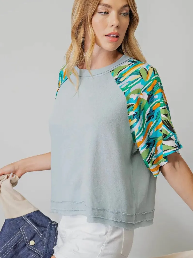 Everyday Dreams Top: Blue Mix