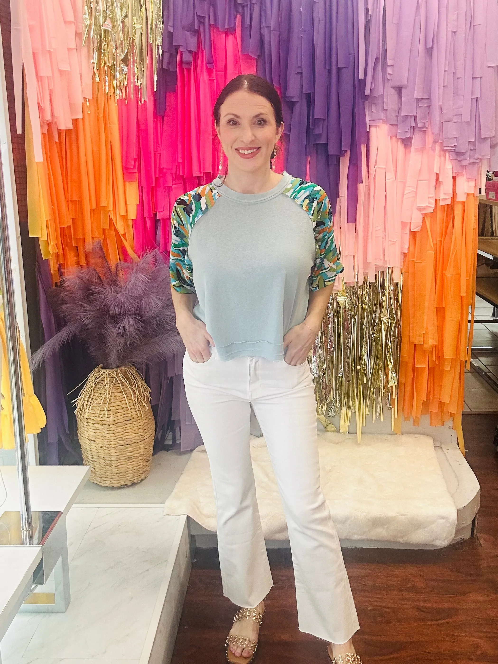 Everyday Dreams Top: Blue Mix
